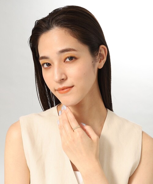 【美品】COCOSHNIK ガドルーンリング中 K10ガドルーンカット リング中（リング） | COCOSHNIK（ココシュ