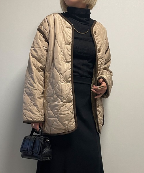 Fizz（フィズ） ブルゾン アウター 3Way リバーシブルキルティング