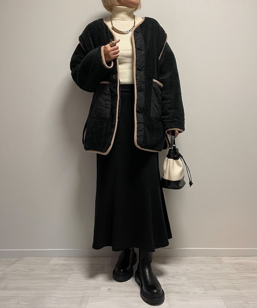 Fizz（フィズ） ブルゾン アウター 3Way リバーシブルキルティング