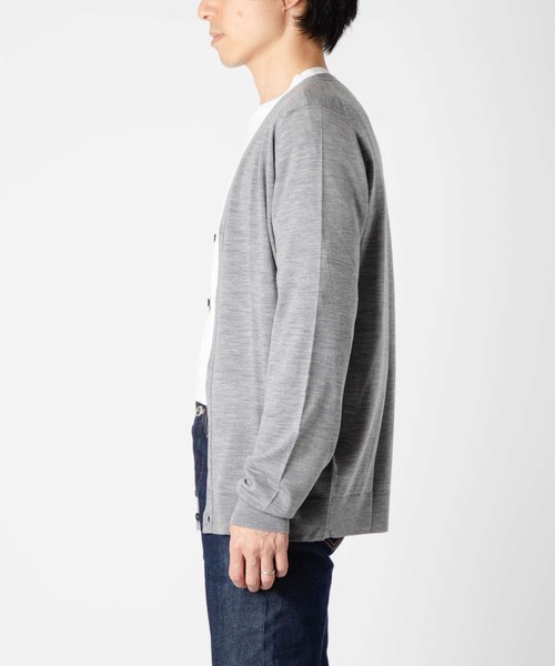 JOHN SMEDLEY カーディガン PETWORTH V NECK CARDIGAN STANDARD