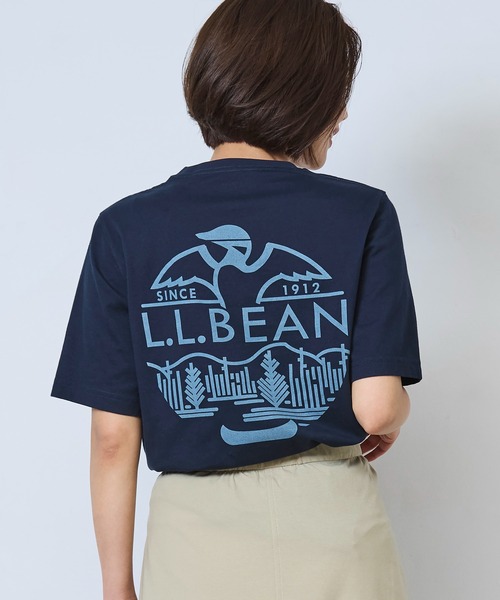 tシャツ ケアフリー・アンシュリンカブル・ティ、半袖ポケット付き　グラフィック ジャパン・フィット メンズ レディース | L.L.Bean | 05