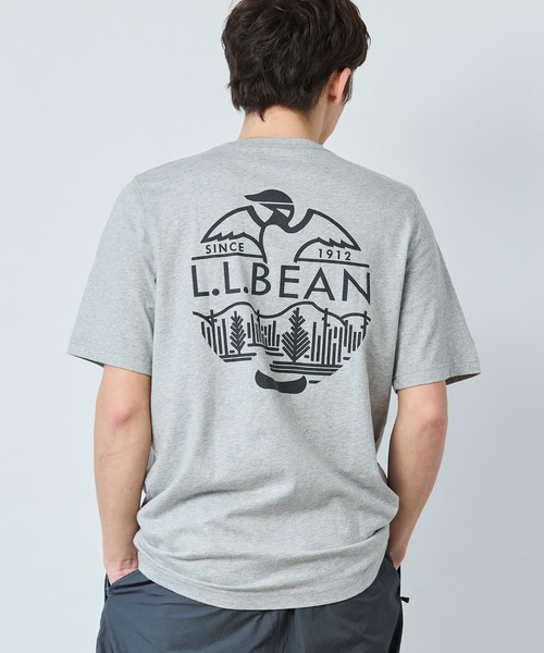 tシャツ ケアフリー・アンシュリンカブル・ティ、半袖ポケット付き　グラフィック ジャパン・フィット メンズ レディース | L.L.Bean | 03