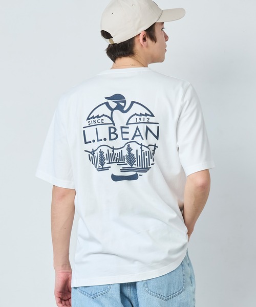 tシャツ ケアフリー・アンシュリンカブル・ティ、半袖ポケット付き　グラフィック ジャパン・フィット メンズ レディース | L.L.Bean | 10