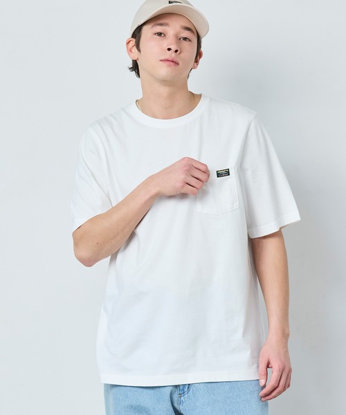 tシャツ ケアフリー・アンシュリンカブル・ティ、半袖ポケット付き　グラフィック ジャパン・フィット メンズ レディース | L.L.Bean | 06