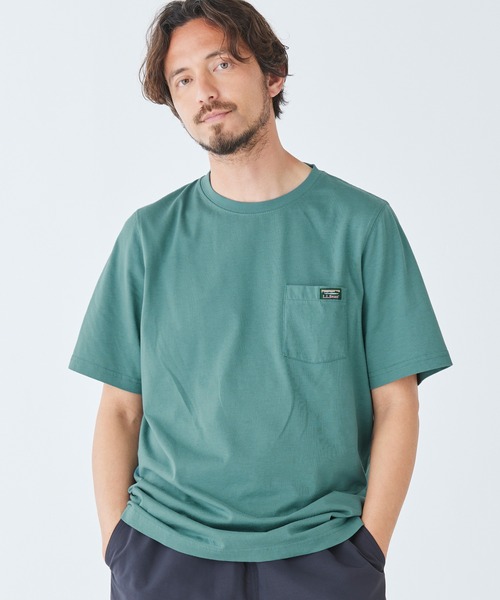 tシャツ ケアフリー・アンシュリンカブル・ティ、半袖ポケット付き　グラフィック ジャパン・フィット メンズ レディース | L.L.Bean | 24