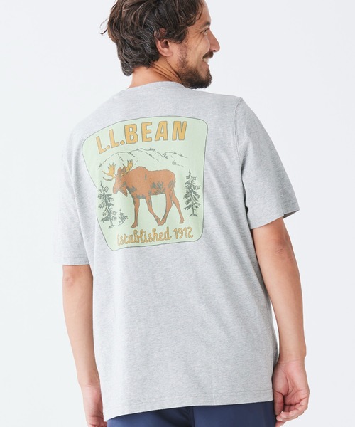 tシャツ ケアフリー・アンシュリンカブル・ティ、半袖ポケット付き　グラフィック ジャパン・フィット メンズ レディース | L.L.Bean | 23