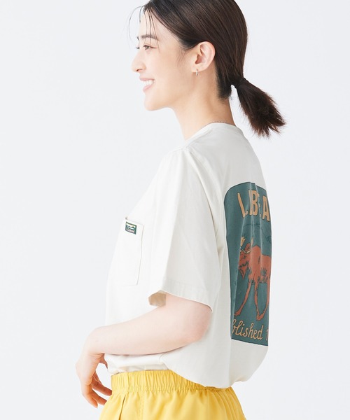 tシャツ ケアフリー・アンシュリンカブル・ティ、半袖ポケット付き　グラフィック ジャパン・フィット メンズ レディース | L.L.Bean | 14