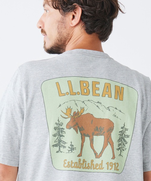 tシャツ ケアフリー・アンシュリンカブル・ティ、半袖ポケット付き　グラフィック ジャパン・フィット メンズ レディース | L.L.Bean | 22