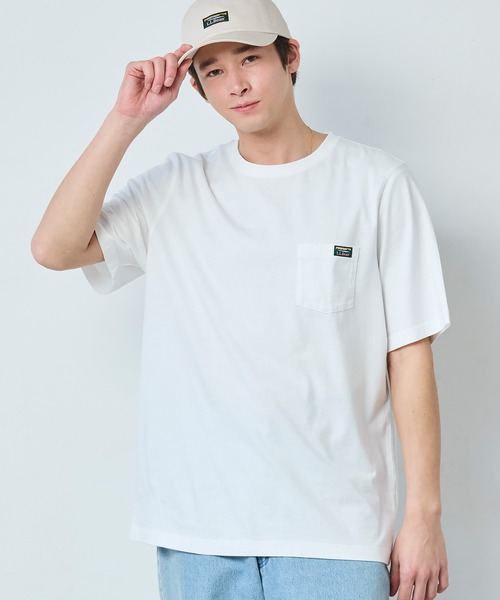 tシャツ ケアフリー・アンシュリンカブル・ティ、半袖ポケット付き　グラフィック ジャパン・フィット メンズ レディース | L.L.Bean | 07