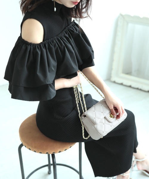 Julia Boutique ショルダーバッグ バッグ パールキルティング