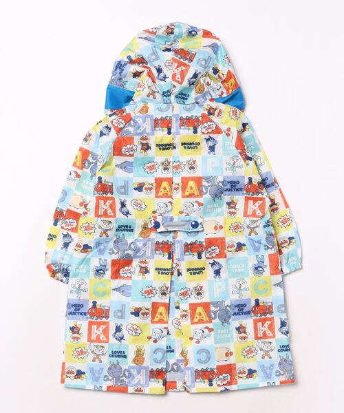 ANPANMAN KIDS COLLECTION レインコート カッパ スクエア総柄