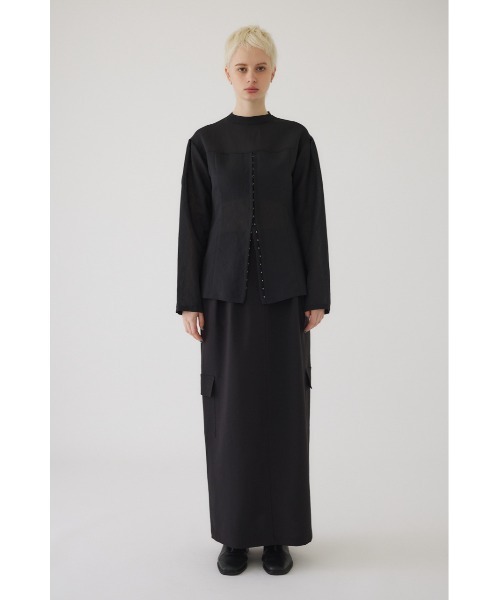 値下げ RIM.ARK Front hook blouseフロントホックブラウス RIM.ARK ブラウス シャツ Front hook blouse フロントホックブラウス