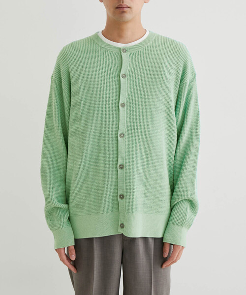 LE CERCLE par rope' カーディガン 「mens」変形リブニットクルー