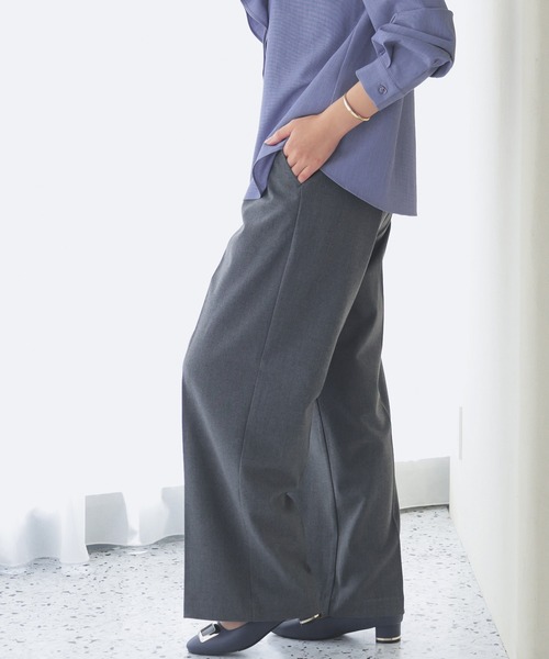 GLACIER lusso（グラシアルッソ） スラックス パンツ ワイドパンツ