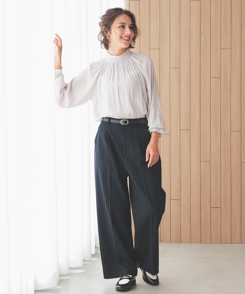 GLACIER lusso（グラシアルッソ） スラックス パンツ ワイドパンツ