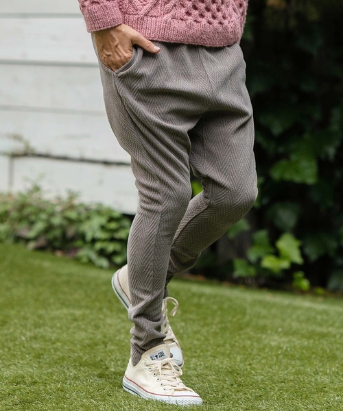 CAMBIO（カンビオ） パンツ mp12546-Puffy Herringbone Jacquard