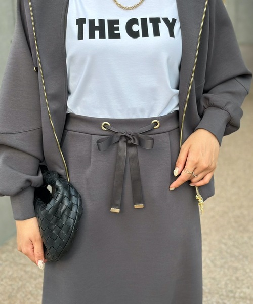 Emma Taylor スカート ダンボールリボンペンシルスカート レディース  