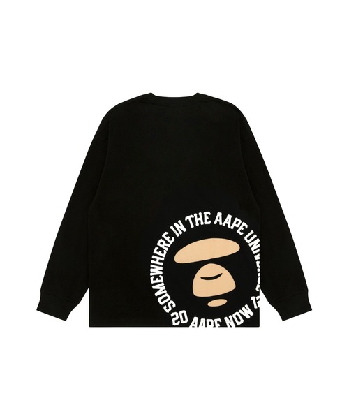 大人気★A BATHING APE AAPE THEME MAIN LONG SLEEVE TEE★長袖 AAPE BY A BATHING APE tシャツ BASIC LONG SLEEVE TEE メンズ