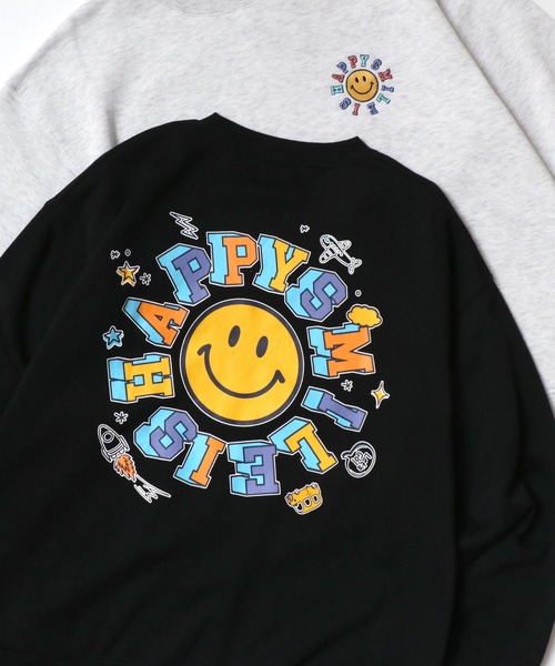 KAPITAL スマイリーフェイス トレーナー サイズ1 SMILEY FACE（スマイリーフェイス） トレーナー スウェット レディース