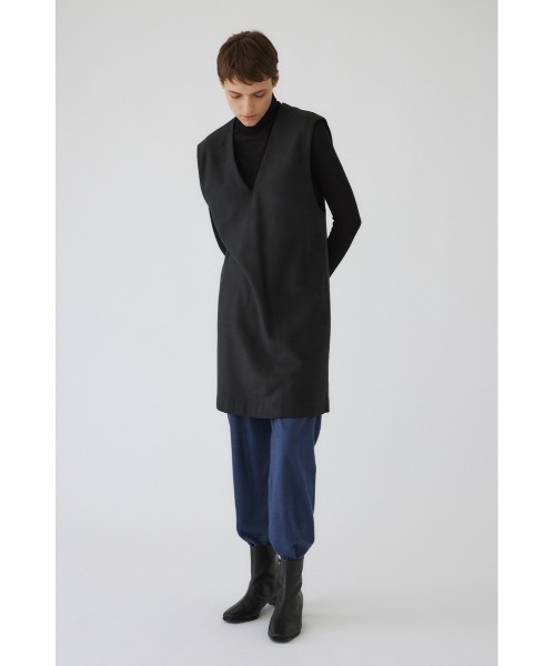 RIM.ARK ベスト ジレ Soft felt long vest レディース : ZOZOTOWN