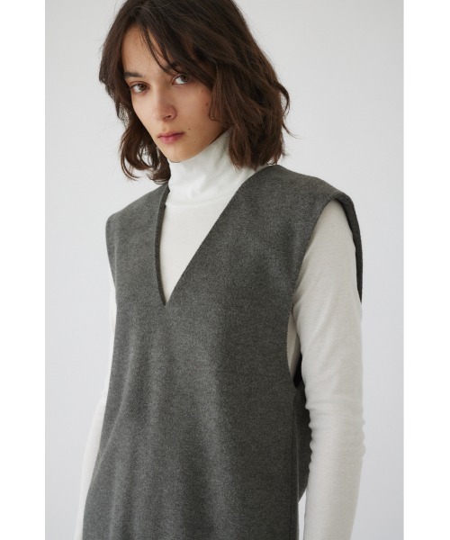 RIM.ARK ベスト ジレ Soft felt long vest レディース : ZOZOTOWN
