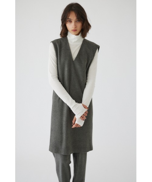 RIM.ARK ベスト ジレ Soft felt long vest レディース : ZOZOTOWN