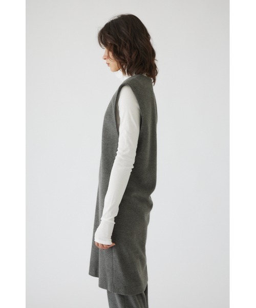 RIM.ARK ベスト ジレ Soft felt long vest レディース : ZOZOTOWN