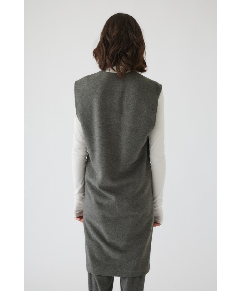 RIM.ARK ベスト ジレ Soft felt long vest レディース : ZOZOTOWN