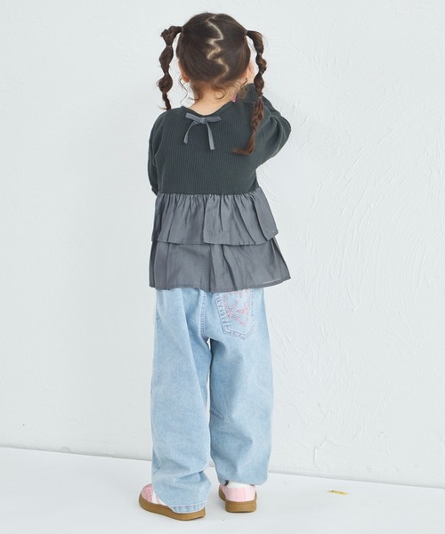 pairmanon（ペアマノン） tシャツ 「軽ふわっふる」 ワッフル フリル