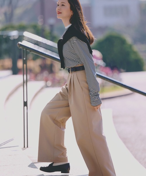 GLOBAL WORK（グローバルワーク） tシャツ 高山直子さんコラボ/クルー