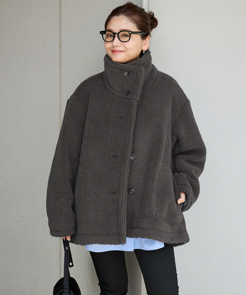 ジャーナルスタンダード　エコファーコート JOURNAL STANDARD ブルゾン アウター エコファーショート