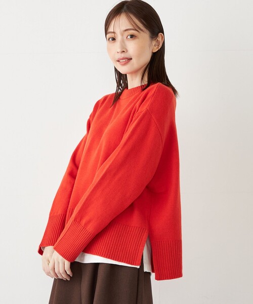 SHIPS for women / シップスウィメン SHIPS Colors:〈手洗い可能〉フラッフィー クルーネック ニット◇ SHIPS Colors:〈手洗い可能〉フラッフィー クルーネック ニット