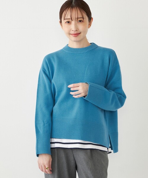 SHIPS for women / シップスウィメン SHIPS Colors:〈手洗い可能〉フラッフィー クルーネック ニット◇ SHIPS Colors:〈手洗い可能〉フラッフィー クルーネック ニット