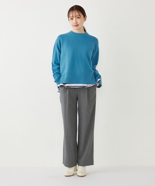 SHIPS for women / シップスウィメン SHIPS Colors:〈手洗い可能〉フラッフィー クルーネック ニット◇ SHIPS Colors:〈手洗い可能〉フラッフィー クルーネック ニット