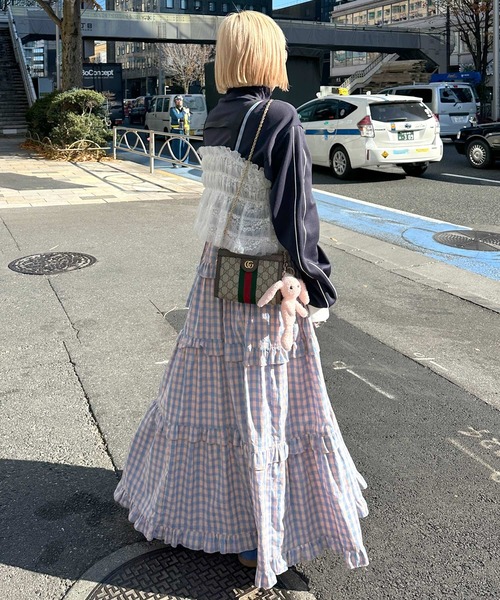kishidamiki ハーネスビスチェ グレー ツイルレース付きビスチェ - トップス通販 | 人気レディース
