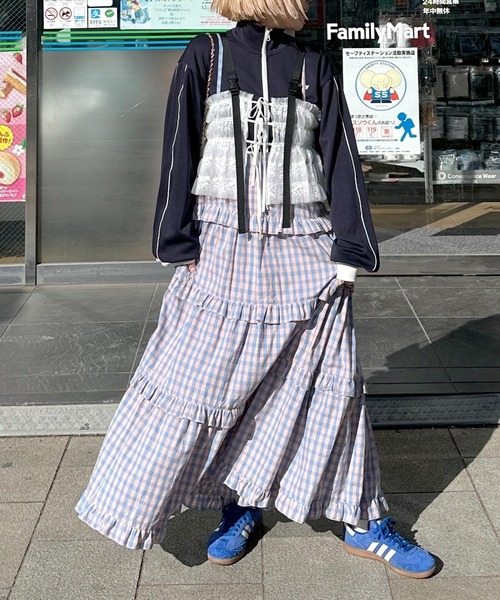 Alley Tokyo 「2WAY」シャーリングレースハーネスビスチェ レディース