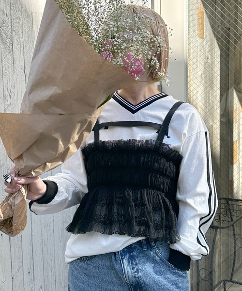 Alley Tokyo 「2WAY」シャーリングレースハーネスビスチェ レディース