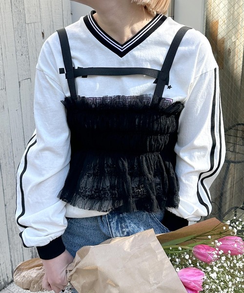 リボン　ハーネス　ビスチェ litmus リトマス リボン ハーネス ビスチェ herpraha ハープラハ