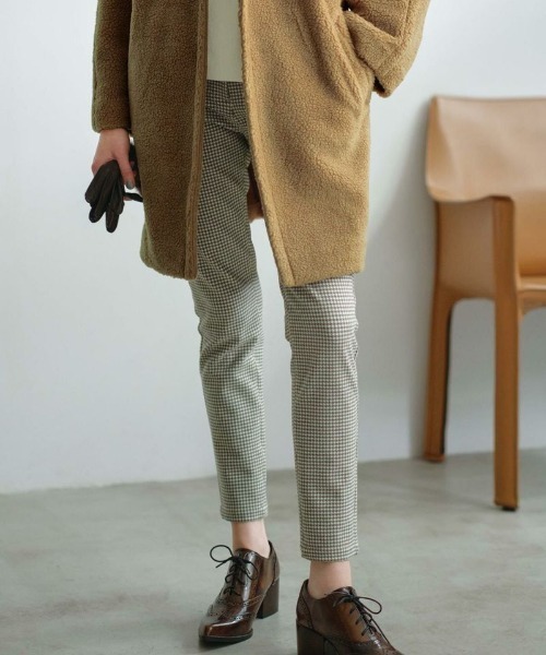 【美品】Picone 総柄パンツ　サイズ40 STUDIO PICONE 総柄プリント ストレッチパンツ・40