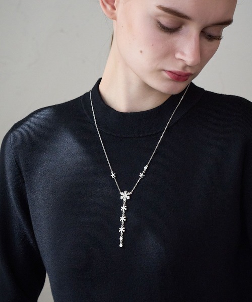ANAYI ネックレス スノーフラワーネックレス レディース : ZOZOTOWN 