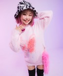 ニット セーター ふわふわダメージ加工バタフラ...の詳細画像3