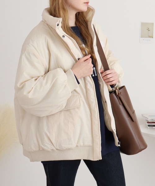 mitis（ミティス） ダウンコート ダウンジャケット ハイネック襟裏