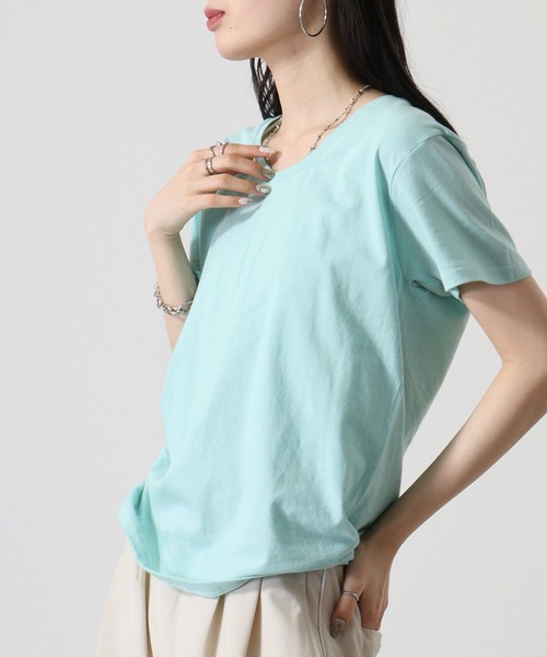 TRUSS tシャツ スリムフィットUネックTシャツ メンズ レディース