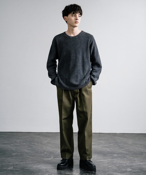 FASHIRU ワイドチノスラックス 予約】wide chino slacks/3size/3color | F A S H I R U