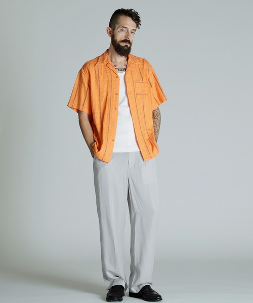 Schott EMBROIDERY 刺繍シャツ 半袖 ユニセックス 全4色 Schott N.Y.C シャツ Schott/ショット/CR SHIRT ”EMBROIDERY