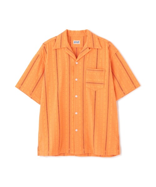 Schott EMBROIDERY 刺繍シャツ 半袖 ユニセックス 全4色 Schott N.Y.C シャツ Schott/ショット/CR SHIRT ”EMBROIDERY