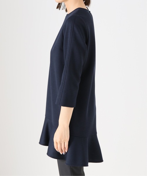 VERMEIL par iena 「VERMEIL iena」 7分袖ワンピース - ベージュ