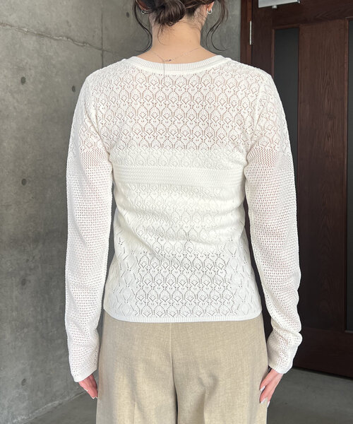 CAPRICIEUX LE'MAGE レースVプルオーバー CAPRICIEUX LE'MAGE｜レースVプルオーバー | Rakuten Fashion
