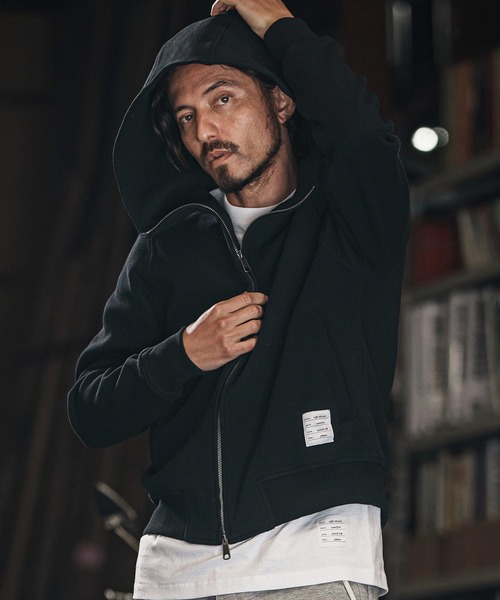 wjk reluxe パーカー mpa3723-tight heavy waffle hoodie メンズ 