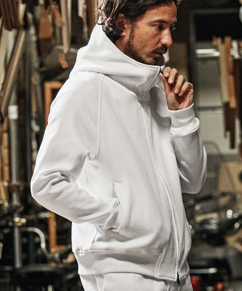 wjk reluxe パーカー mpa3723-tight heavy waffle hoodie パーカー